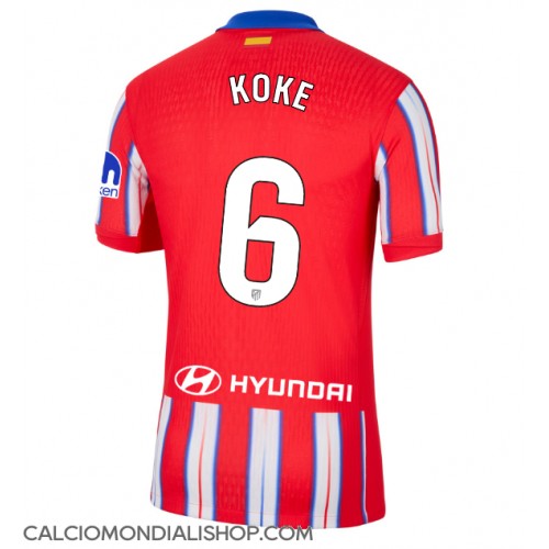 Maglie da calcio Atletico Madrid Koke #6 Prima Maglia 2024-25 Manica Corta